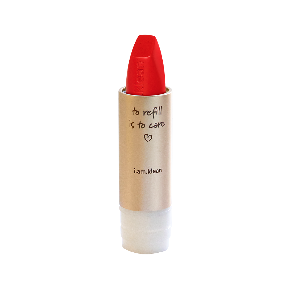 Refillable lipstick vulling - poppy
